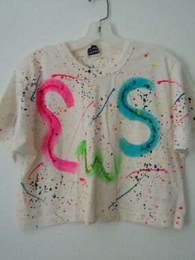 Vtg-90s GREAT ESCAPE Made In  USA T-Shirt Glitter Size-S-L